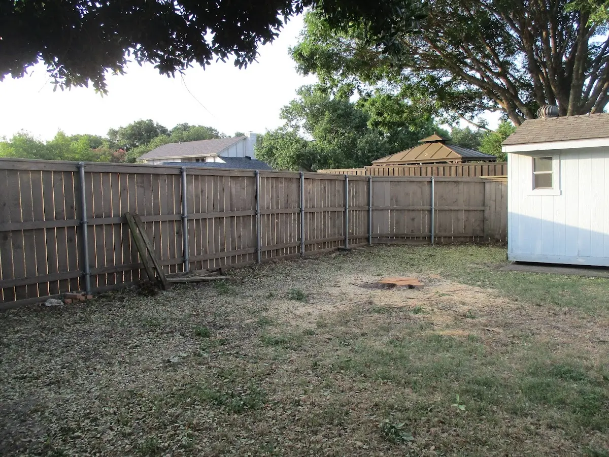 Cleared yard after professional tree removal in Rayville